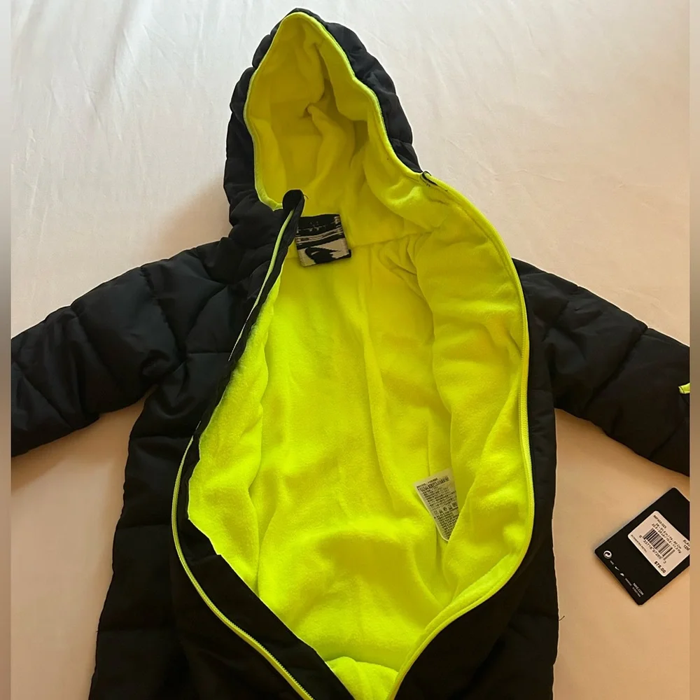 NWT Nike Winter/ Snow Toddler Black & Green Coat - Size 12M